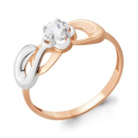 Золотое кольцо AQUAMARINE 66499 с Swarovski 66499 фото