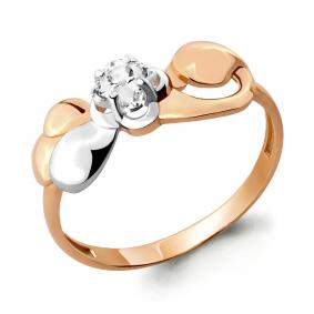 Золотое кольцо AQUAMARINE 66500 с Swarovski 66500 фото