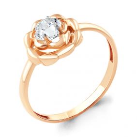 Золотое кольцо AQUAMARINE 66504 с Swarovski 66504 фото