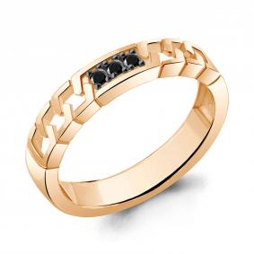 Кольцо из золочёного серебра AQUAMARINE 67274Ч-п с ювелирным кристаллом 67274Ч-п фото