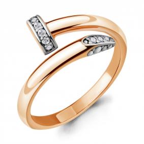 Золотое кольцо Гвоздь AQUAMARINE с фианитом 68096А 68096А фото