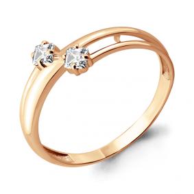 Золотое кольцо AQUAMARINE 68165 с фианитом 68165 фото