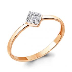 Золотое кольцо AQUAMARINE 68499 с фианитом 68499 фото