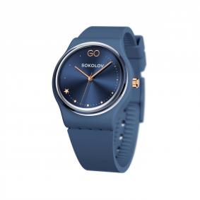 Пластиковые часы SOKOLOV на силиконовом ремне 701.54.00.000.08.04.2 701.54.00.000.08.04.2 фото