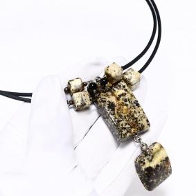 Колье ИП Шавкунов ИН 7032219520 с янтарём 7032219520 фото