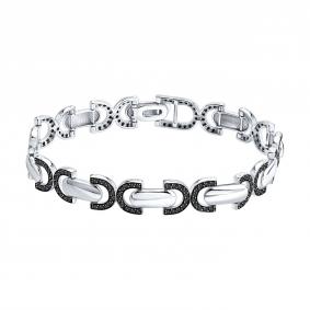 Золотой браслет SOKOLOV 7050025-3 с чёрным бриллиантом 7050025-3 фото