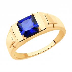 Золотое кольцо SOKOLOV 716207 с сапфировым корундом 716207 фото