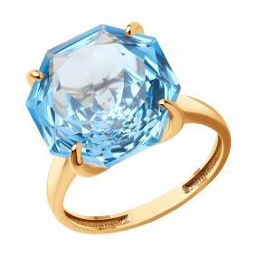 Золотое кольцо SOKOLOV 716299 с топазом 716299 фото