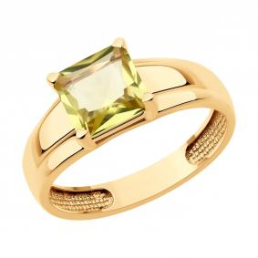 Золотое кольцо SOKOLOV 716369 с кварцем 716369 фото