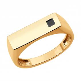 Золотое кольцо SOKOLOV 716404 с ониксом 716404 фото