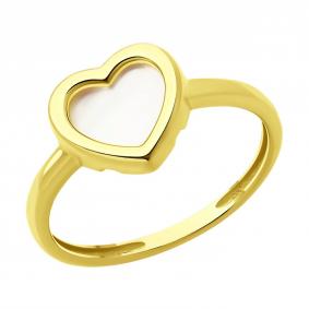 Золотое кольцо SOKOLOV 716413-2 с перламутром 716413-2 фото