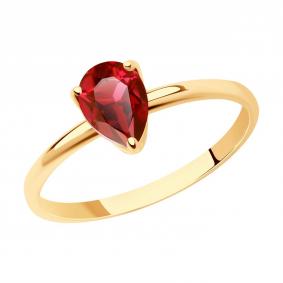 Золотое кольцо SOKOLOV 716467 с топазом Swarovski 716467 фото