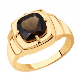 Золотое кольцо SOKOLOV 716619 с раухтопазом 716619 фото