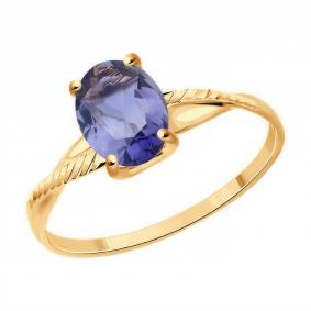 Золотое кольцо SOKOLOV 717131 с иолитом 717131 фото