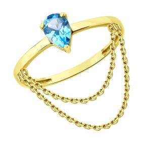 Золотое кольцо SOKOLOV 717226-2 с топазом 717226-2 фото