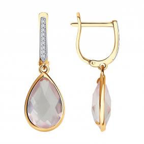 Золотые серьги SOKOLOV 72-00450 72-00450 фото