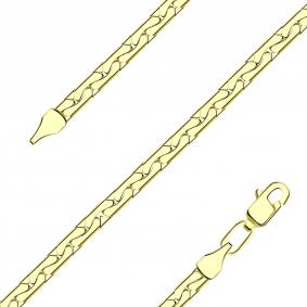 Цепь плетение Фантазийное из лимонного золота Александра 722215021сл 722215021сл фото