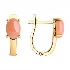 Золотые серьги SOKOLOV 727632 с опалом 727632 фото