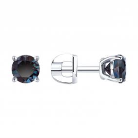 Золотые серьги SOKOLOV 728983-3 с александритом 728983-3 фото