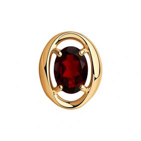 Золотая подвеска SOKOLOV 731393 с гранатом 731393 фото