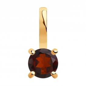 Золотая подвеска SOKOLOV 732171 с гранатом 732171 фото