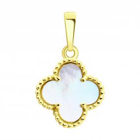 Подвеска из лимонного золота SOKOLOV 732953-2 с перламутром 732953-2 фото