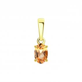 Подвеска из лимонного золота SOKOLOV 732973-2 с топазом 732973-2 фото