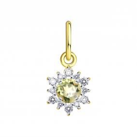 Подвеска из лимонного золота SOKOLOV 733016-2 с фианитом и кварцем 733016-2 фото