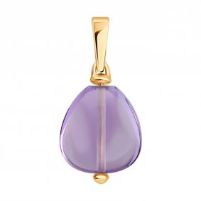 Золотая подвеска SOKOLOV 733022 с аметистом 733022 фото