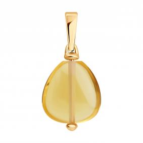 Золотая подвеска SOKOLOV 733023 с цитрином 733023 фото