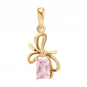 Золотая подвеска SOKOLOV 733072 с кварцем 733072 фото