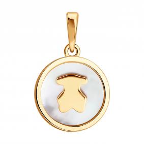 Золотая подвеска SOKOLOV 733100 с перламутром 733100 фото