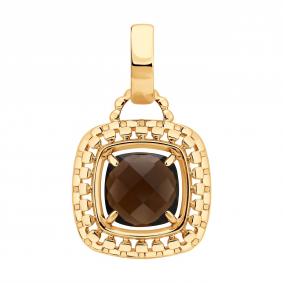 Золотая подвеска SOKOLOV 733110 с раухтопазом 733110 фото