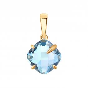 Золотая подвеска SOKOLOV 733138 с топазом 733138 фото