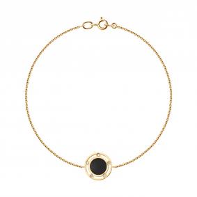 Золотой браслет SOKOLOV 75-00011 с бриллиантом и агатом 75-00011 фото