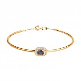 Золотой браслет SOKOLOV 75-00025 с бриллиантом и александритом 75-00025 фото