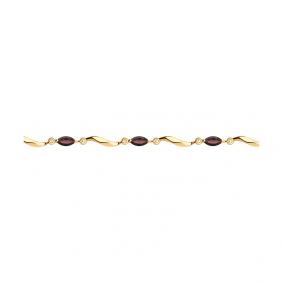 Золотой браслет SOKOLOV 750301 с гранатом 750301 фото