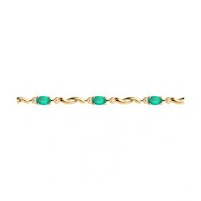 Золотой браслет SOKOLOV 750311 с агатом 750311 фото