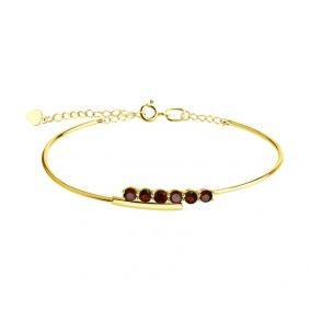 Золотой браслет SOKOLOV 750408-2 с гранатом 750408-2 фото