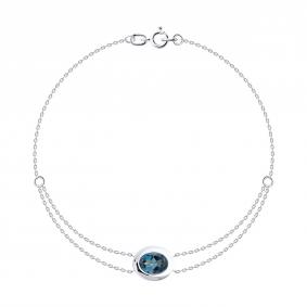 Золотой браслет SOKOLOV 750512-3 с Лондон топазом 750512-3 фото