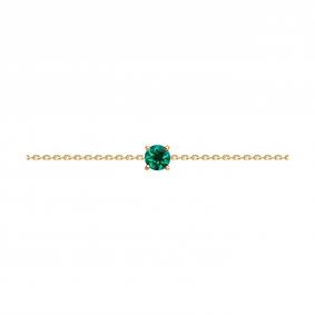 Золотой браслет SOKOLOV 750531 с гидротермальным изумрудом 750531 фото