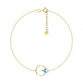 Золотой браслет SOKOLOV 750571-2 с топазом 750571-2 фото