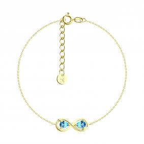 Золотой браслет SOKOLOV 750573-2 с топазом 750573-2 фото