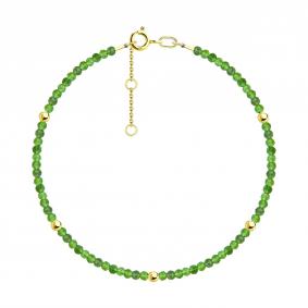 Золотой браслет SOKOLOV 750576-2 с хромдиопсидом 750576-2 фото