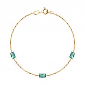 Золотой браслет SOKOLOV 750629 с топазом 750629 фото