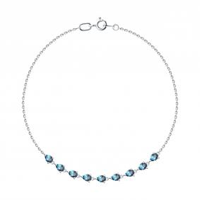 Золотой браслет SOKOLOV 750681-3 с Лондон топазом 750681-3 фото