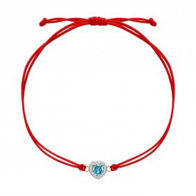 Золотой браслет SOKOLOV 750690 с топазом и фианитом 750690 фото