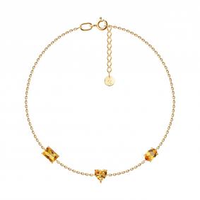 Золотой браслет SOKOLOV 750691 с цитрином 750691 фото