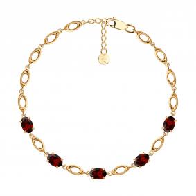 Золотой браслет SOKOLOV 750692 с гранатом 750692 фото