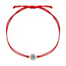 Золотой браслет SOKOLOV 750702 с топазом и фианитом 750702 фото